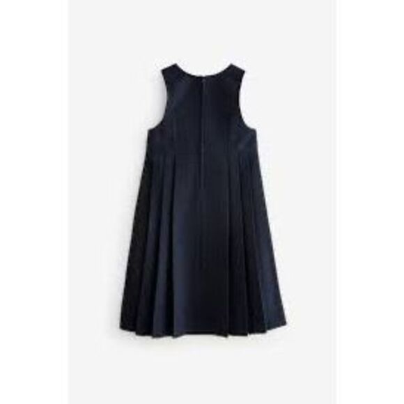 CABI Women's Black Empire Waist Sleeveless Pleated Flapper Shift Dress Size 8 - Picture 2 of 7